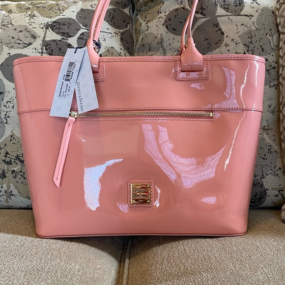 Dooney & Bourke Handbags - Dooney & Bourke Patent Leather Zip Tote
